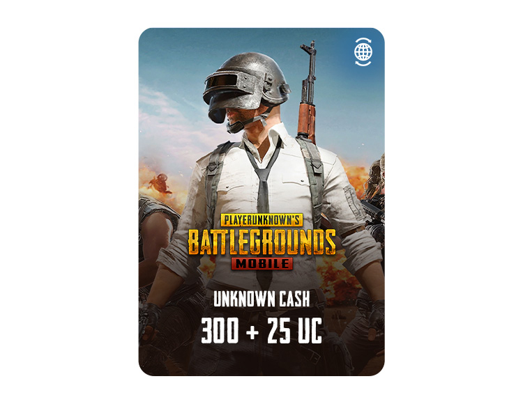 Игровая валюта PUBG Mobile 300 + 25 UC [Цифровая версия], электронный ключ/код доступа