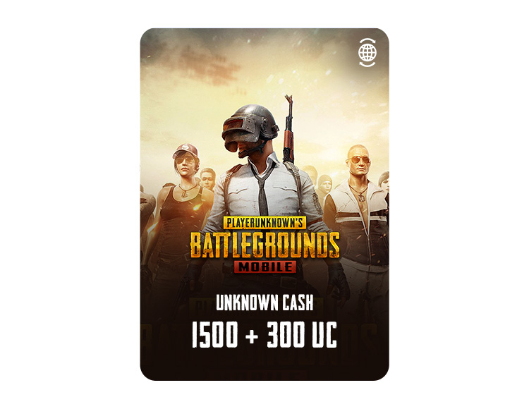 Игровая валюта PUBG Mobile 1500 + 300 UC [Цифровая версия], электронный ключ/код доступа