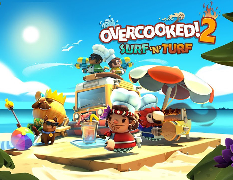 Overcooked! 2: Surf 'n' Turf, электронный ключ (DLC, активация в Steam, платформа PC), право на использование